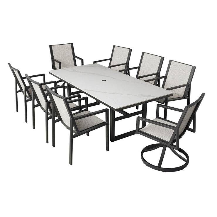 Agio, Trinity juego de comedor para patio de 9 piezas — Imagen 1 de 4