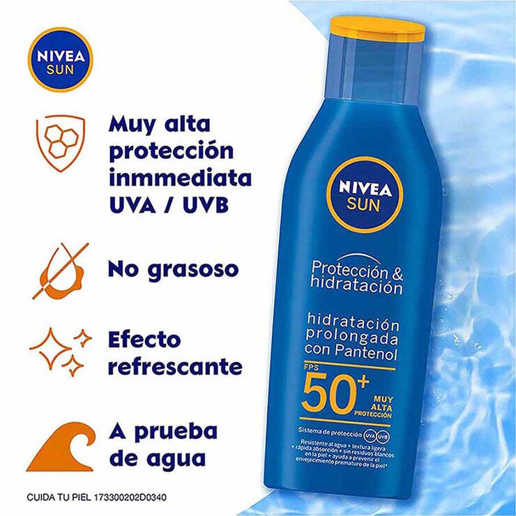 Nivea Sun 2 pzas de 200 ml c/u + Protector solar facial de 40 ml — Imagen 3 de 4