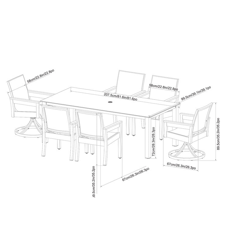 SunVilla, Fairchild comedor de 7 piezas para patio — Imagen 2 de 4