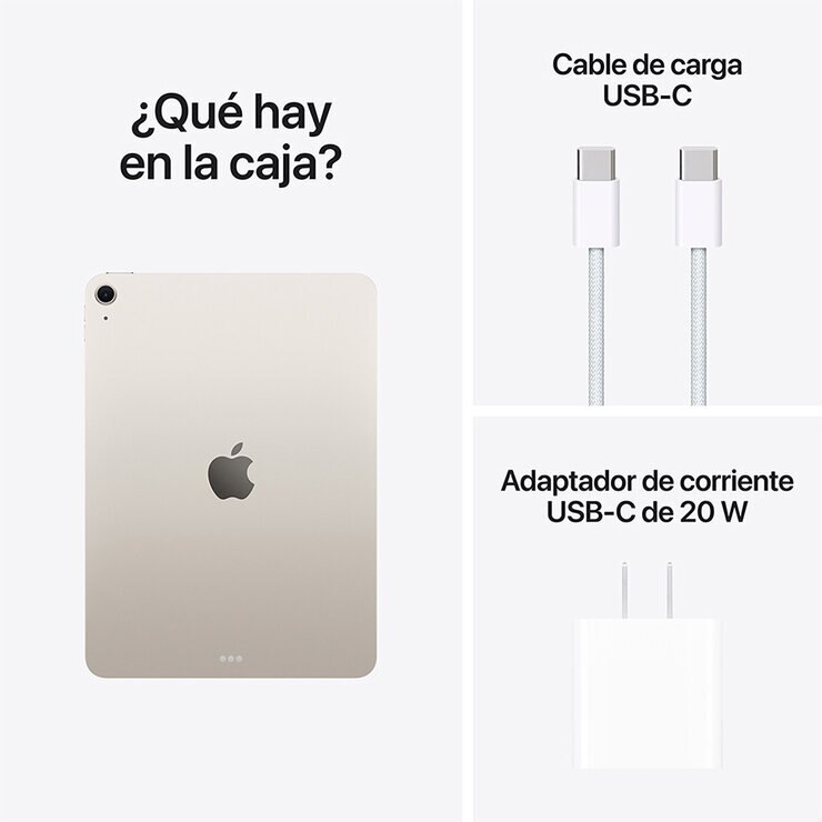 Apple iPad Air 11" Chip M3 512GB Blanco Estelar — Imagen 4 de 4