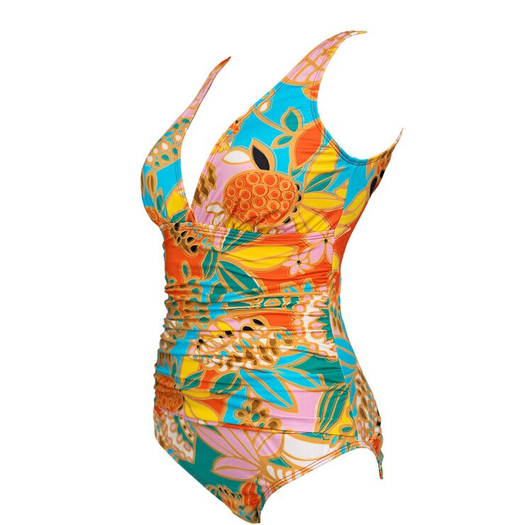 Alas de Sal, Traje de Baño Completo Plizado, para Dama, Varias Tallas