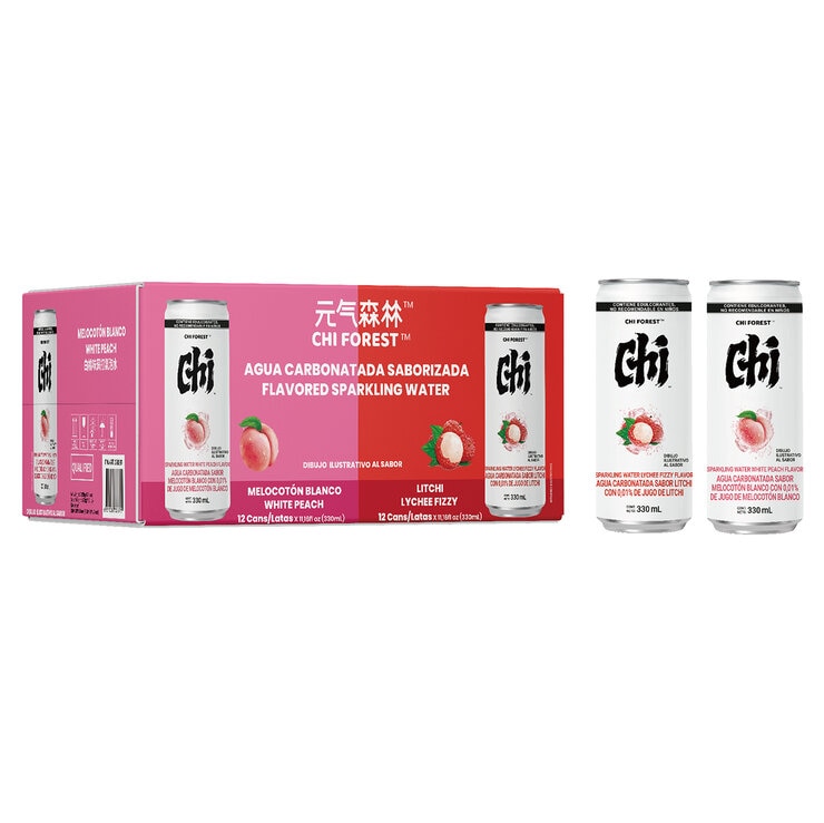 Chi Forest Agua Carbonatada Saborizada 24 pzs de 330 ml — Imagen 3 de 3