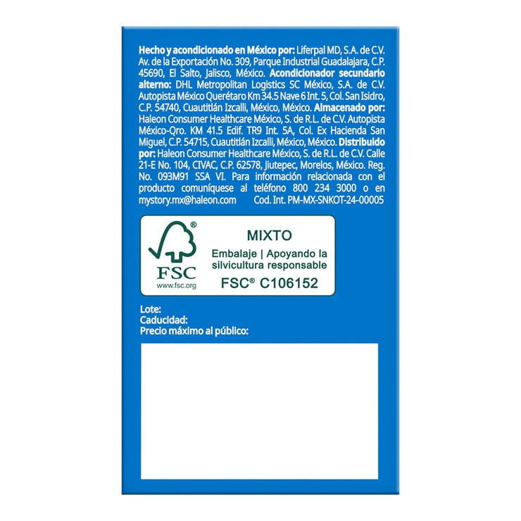 Senokot F Senósidos A-B 17.2mg Laxante Natural 30 Tabletas — Imagen 4 de 4