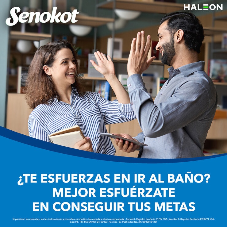 Senokot F Senósidos A-B 17.2mg Laxante Natural 30 Tabletas — Imagen 2 de 4