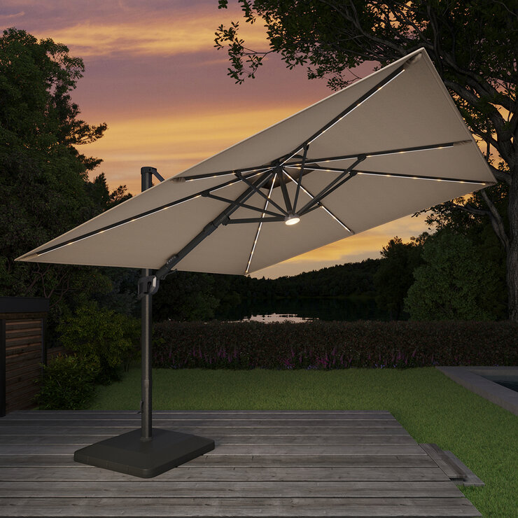 Seasons Sentry, Sombrilla Cuadrada de Aluminio de 3.05m — Imagen 2 de 4