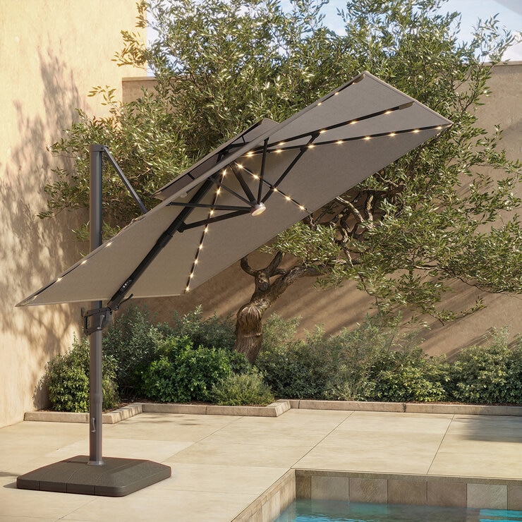 Seasons Sentry, Sombrilla Cuadrada de Aluminio de 3.05m — Imagen 1 de 4