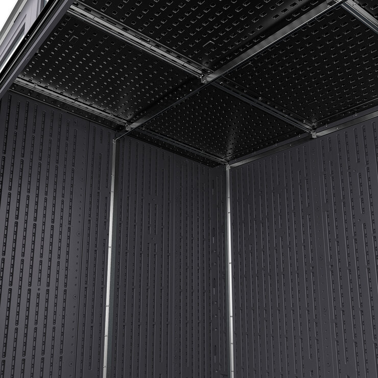 Suncast, Modernist Cobertizo de Almacenamiento de 2.4m x 2.1m con Puertas Corredizas — Imagen 4 de 4