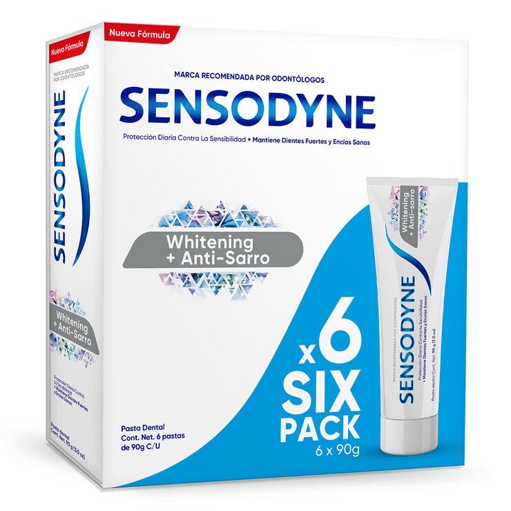 Sensodyne Whitening Anti Sarro 6 pzas de 9 gramos — Imagen 3 de 3