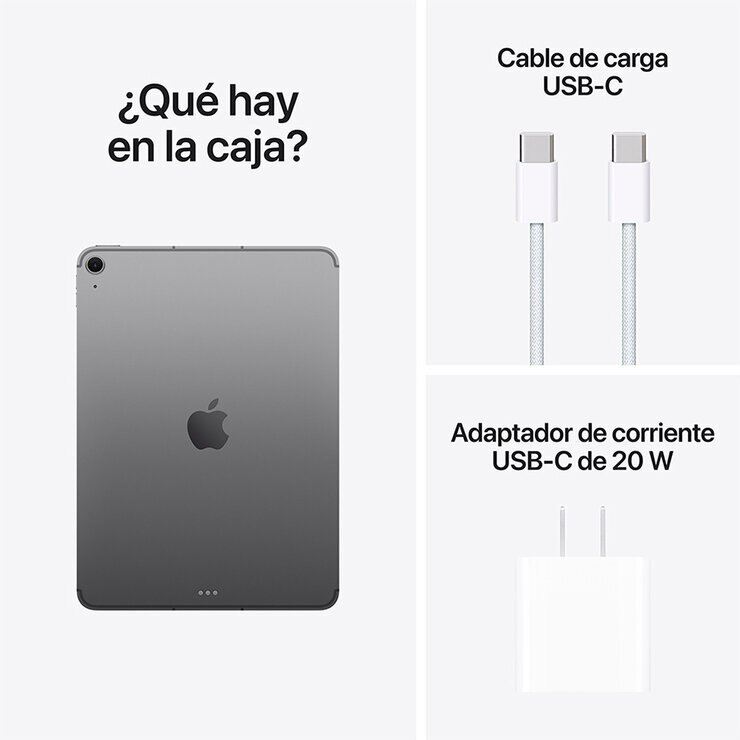 Apple iPad Air 11" Chip M3 Wi-Fi + Cellular 128GB Gris Espacial — Imagen 4 de 4