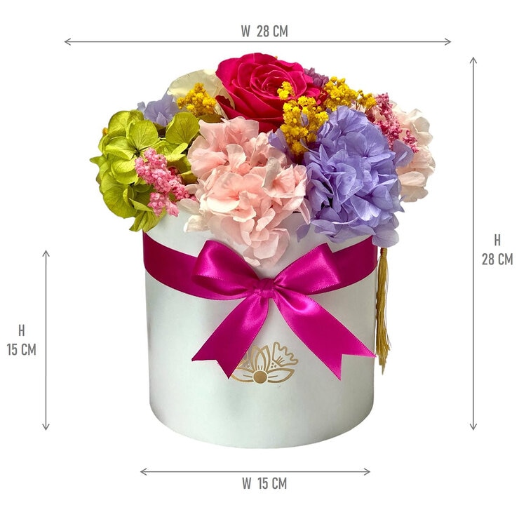 Mina'an Flor Eterna, Bouquet Primavera, Flores Preservadas — Imagen 2 de 4