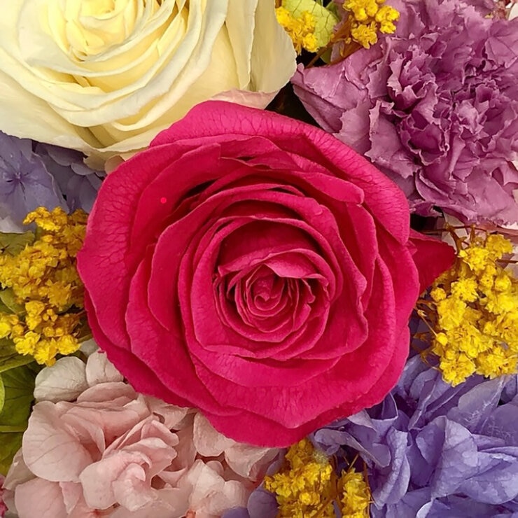 Mina'an Flor Eterna, Bouquet Primavera, Flores Preservadas — Imagen 4 de 4