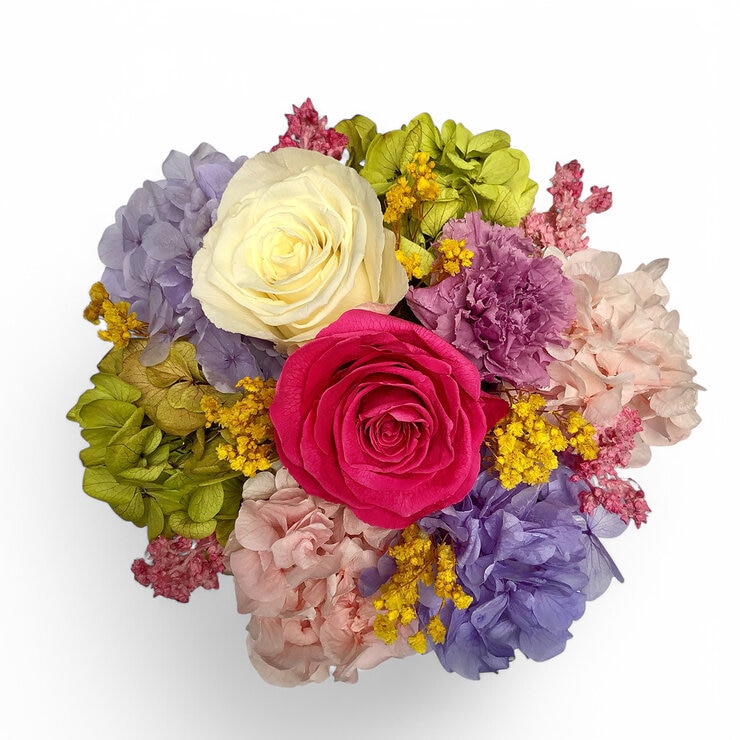 Mina'an Flor Eterna, Bouquet Primavera, Flores Preservadas — Imagen 3 de 4