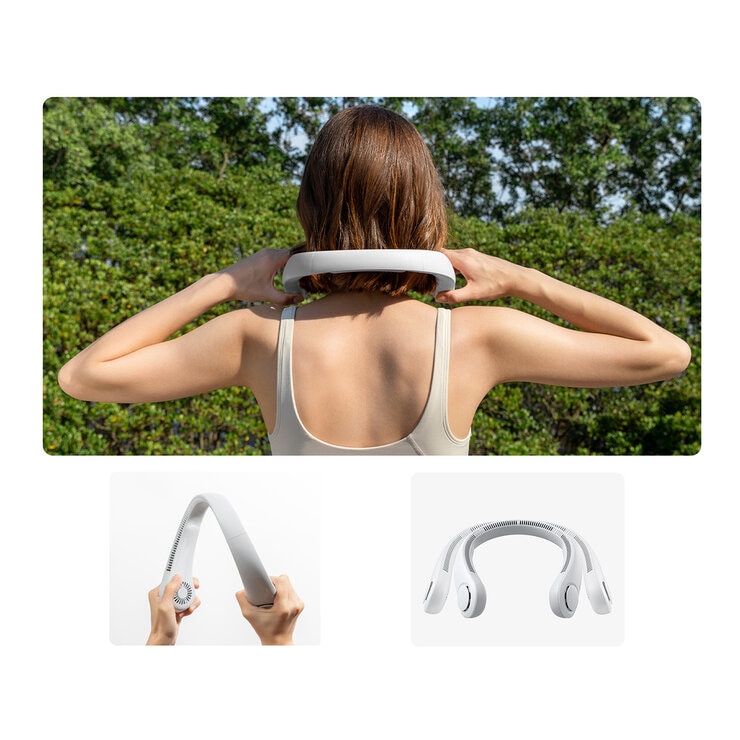 Jisulife Ventilador de Cuello 2 piezas — Imagen 2 de 4