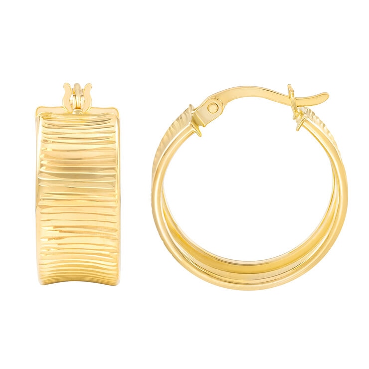 Aretes, Arracadas de Oro Amarillo de 14kt — Imagen 4 de 4
