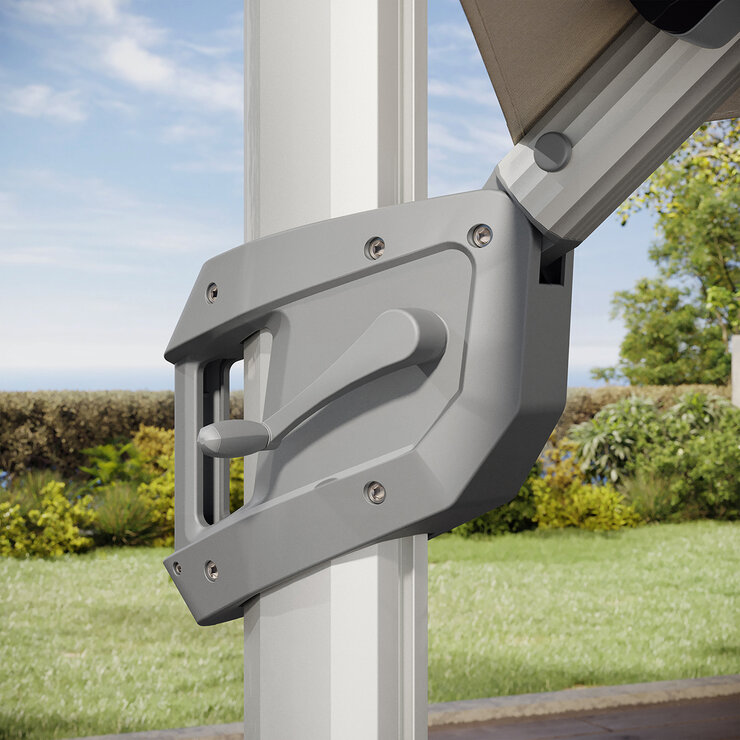 Seasons Sentry, Sombrilla Redonda de 4m con Luz Solar Led — Imagen 4 de 4