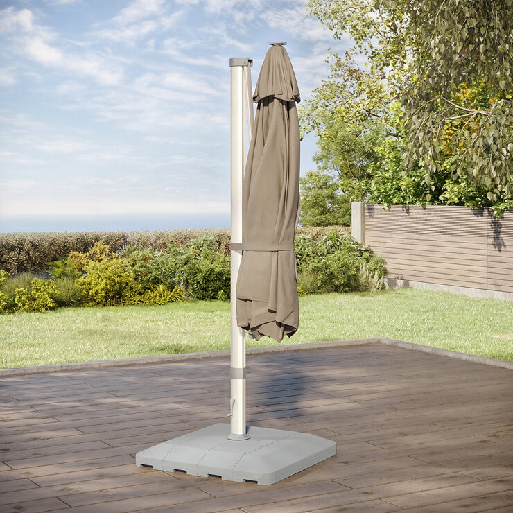 Seasons Sentry, Sombrilla Redonda de 4m con Luz Solar Led — Imagen 2 de 4