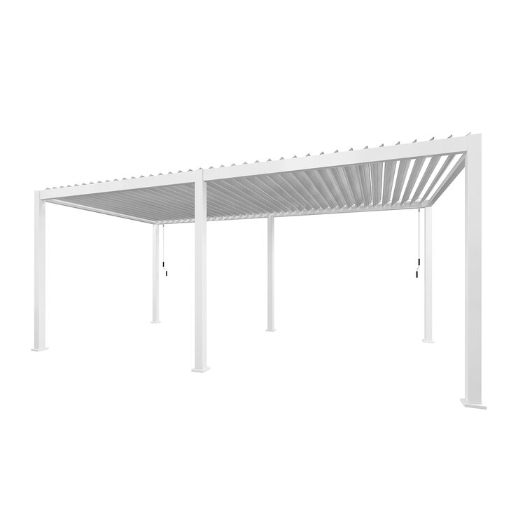 Zhengte, Pérgola de Aluminio de 3m x 6m Color Blanco