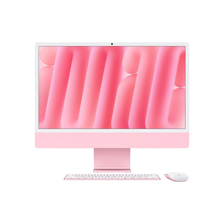 Apple iMac 24" 256GB 4.5K Chip M4 Rosa CPU de 10 Núcleos GPU de 10 Núcleos Memoria Unificada de 16GB. — Imagen 1 de 4