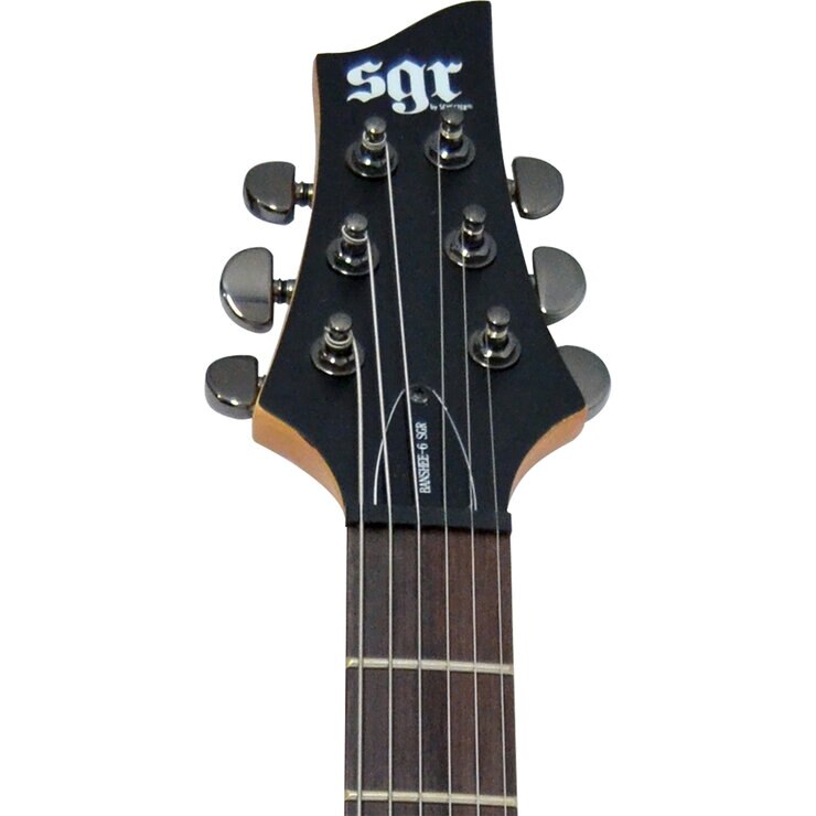 SGR By Schecter Guitarra Eléctrica Banshee-6 Negro Satinado — Imagen 2 de 3