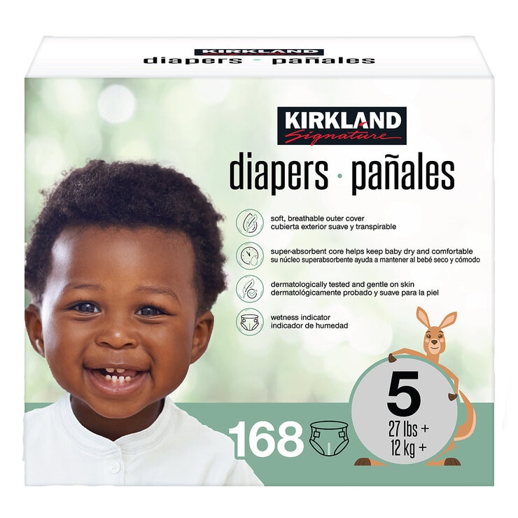 Kirkland Signature Pañales Etapa 5 Unisex 168 pzas — Imagen 1 de 4