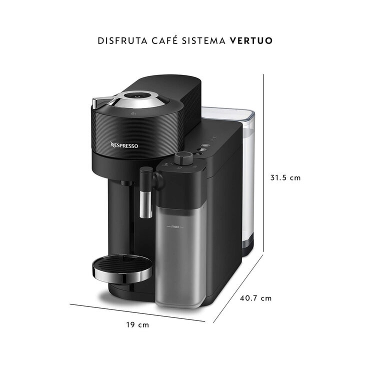 Nespresso, Cafetera Vertuo Lattisima Black — Imagen 3 de 4