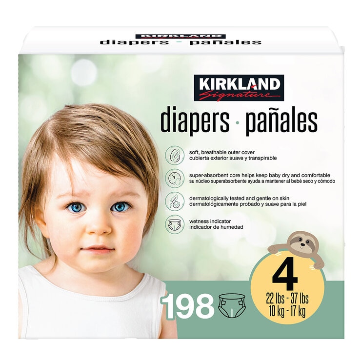 Kirkland Signature Pañales Etapa 4 Unisex 168 pzas — Imagen 1 de 4