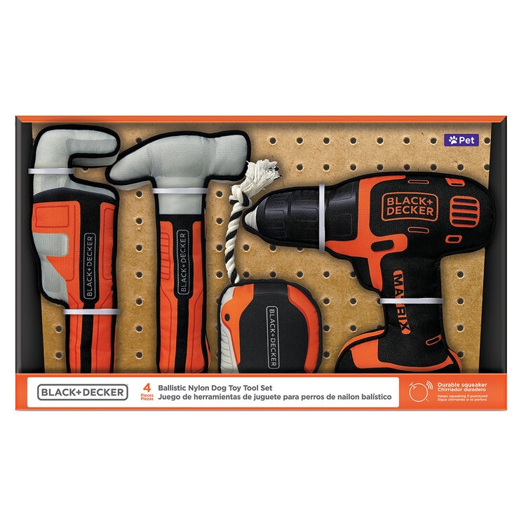 Black+Decker Herramientas de Juguete para Perros 4 pzs — Imagen 1 de 4