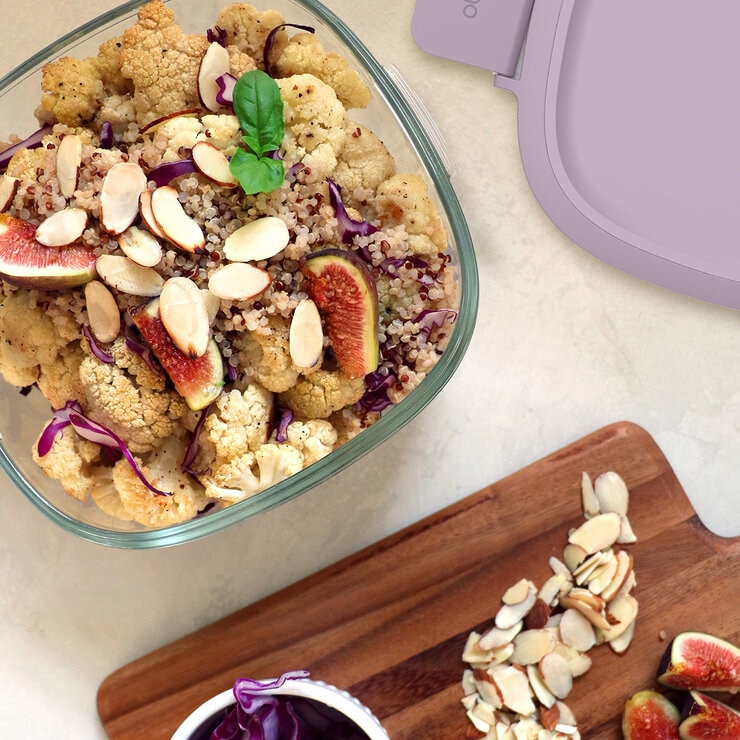 Bentgo Glass Recipientes Para Ensalada de Vidrio Todo en Uno 2 Piezas — Imagen 2 de 4