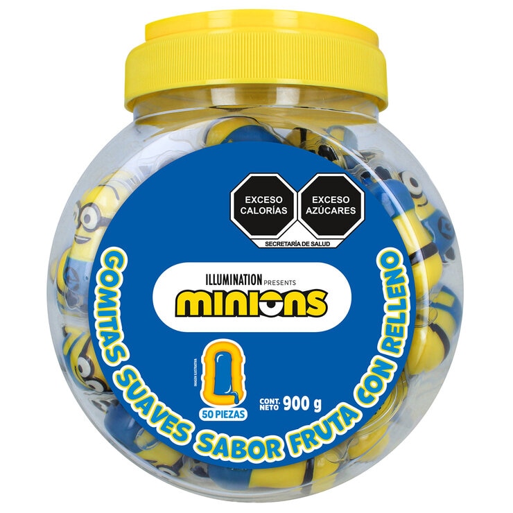 Minions Gomitas Suaves Sabor Fruta con Relleno 900g — Imagen 1 de 3