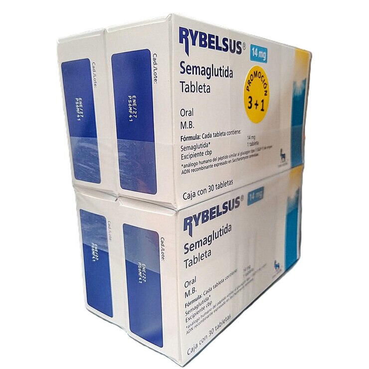 Rybelsus 14 mg 30 Tabletas 4 Pack — Imagen 2 de 3