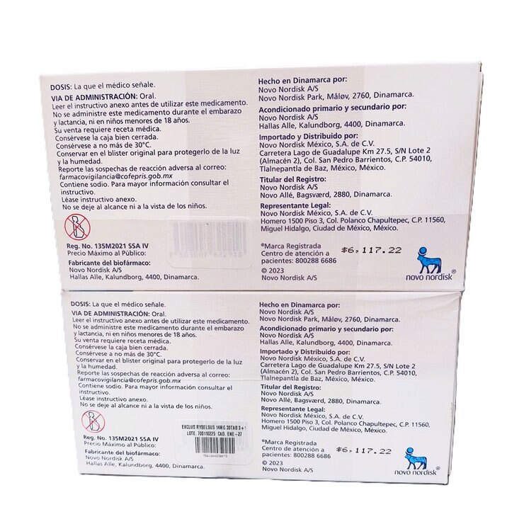 Rybelsus 14 mg 30 Tabletas 4 Pack — Imagen 3 de 3