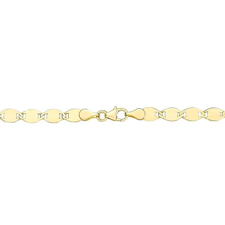 Collar de Eslabones Pulidos, de 14K Oro Amarillo — Imagen 3 de 4