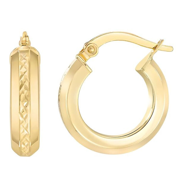 Arracadas, Oro Amarillo de 14K — Imagen 4 de 4