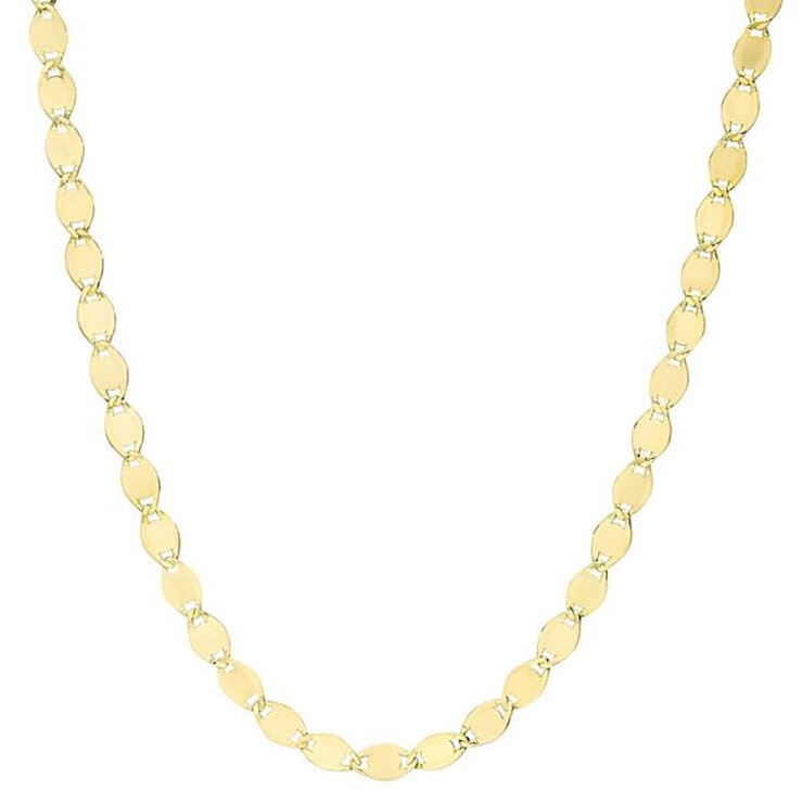 Collar de Eslabones Pulidos, de 14K Oro Amarillo — Imagen 1 de 4