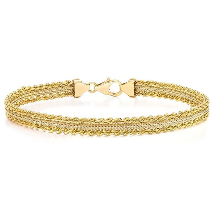 Pulsera para Dama, Oro Amarillo de 14K de 19cm — Imagen 1 de 4