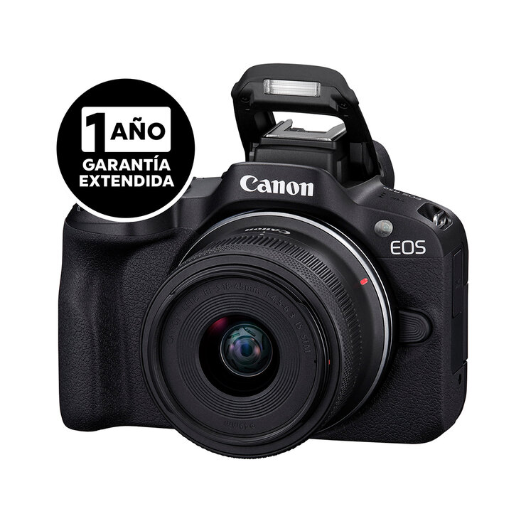Canon, Cámara Digital EOS R50 RF-S 18-45mm + Garantía Extendida — Imagen 1 de 4