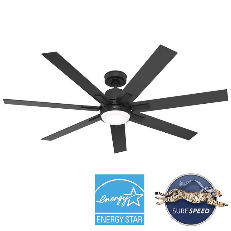 Hunter, Ventilador Loflin Color Negro — Imagen 3 de 4