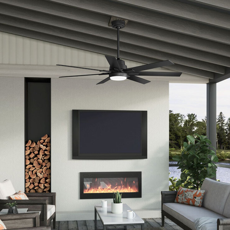Hunter, Ventilador Loflin Color Negro — Imagen 4 de 4