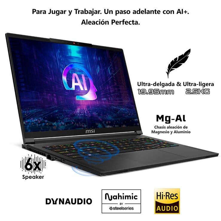 MSI Stealth Gaming A16 Laptop 16" QHD AMD Ryzen 9 32GB 1TB SSD — Imagen 2 de 4