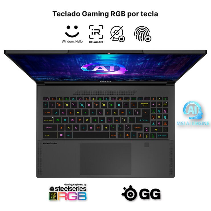 MSI Stealth Gaming A16 Laptop 16" QHD AMD Ryzen 9 32GB 1TB SSD — Imagen 3 de 4