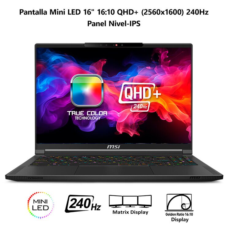 MSI Stealth Gaming A16 Laptop 16" QHD AMD Ryzen 9 32GB 1TB SSD — Imagen 4 de 4
