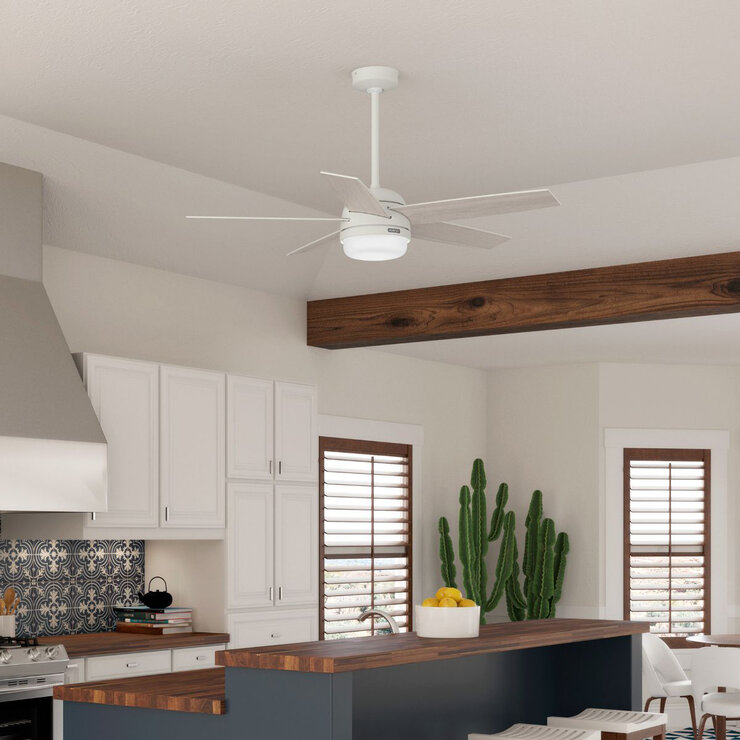 Hunter Ventilador 52" Asheville Blanco Mate — Imagen 2 de 4