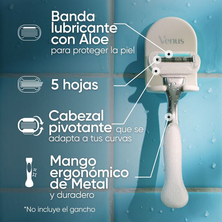 Gillette Venus Ultra Smooth Sensitive Rastrillo para Afeitar Desechable 11 cartuchos + 1 Mango 12pzas — Imagen 2 de 4