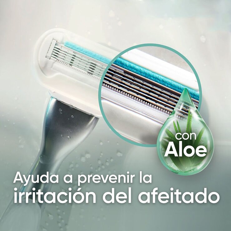 Gillette Venus Ultra Smooth Sensitive Rastrillo para Afeitar Desechable 11 cartuchos + 1 Mango 12pzas — Imagen 3 de 4