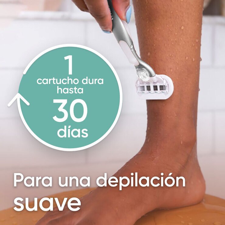Gillette Venus Ultra Smooth Sensitive Rastrillo para Afeitar Desechable 11 cartuchos + 1 Mango 12pzas — Imagen 4 de 4