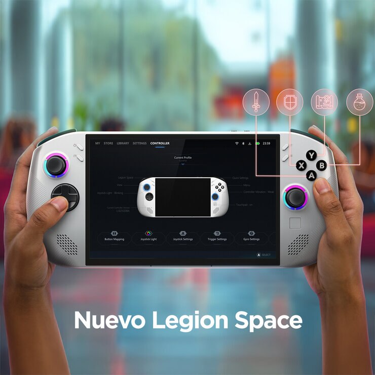 Lenovo Legion Go S Consola Portátil 8" WUXGA AMD Ryzen Z2 Go 16GB 512GB SSD — Imagen 3 de 4