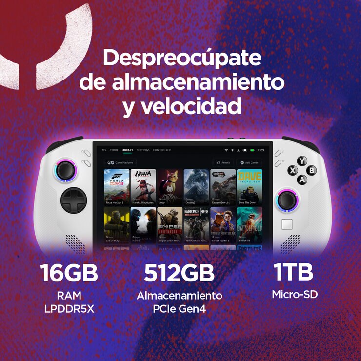 Lenovo Legion Go S Consola Portátil 8" WUXGA AMD Ryzen Z2 Go 16GB 512GB SSD — Imagen 4 de 4