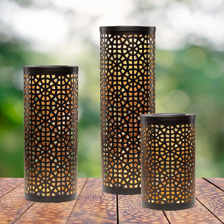 Mullally, Pilares Solares para Jardín de 3 Piezas — Imagen 1 de 4