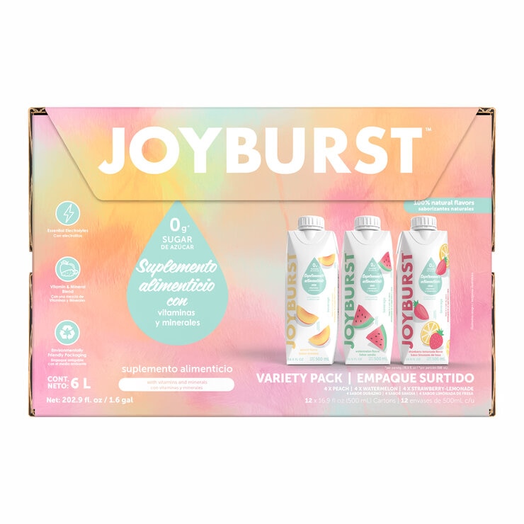 Joyburst Bebida Hidratante 12 pzs de 500 ml — Imagen 1 de 3
