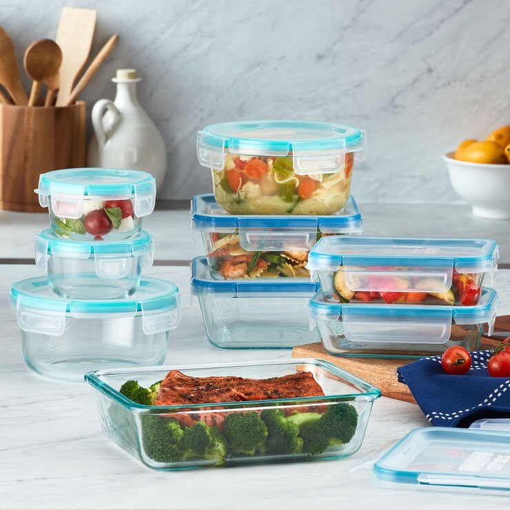 Snapware Pure Pyrex Glass, Juego de Recipientes de Vidrio, 18 piezas — Imagen 2 de 4